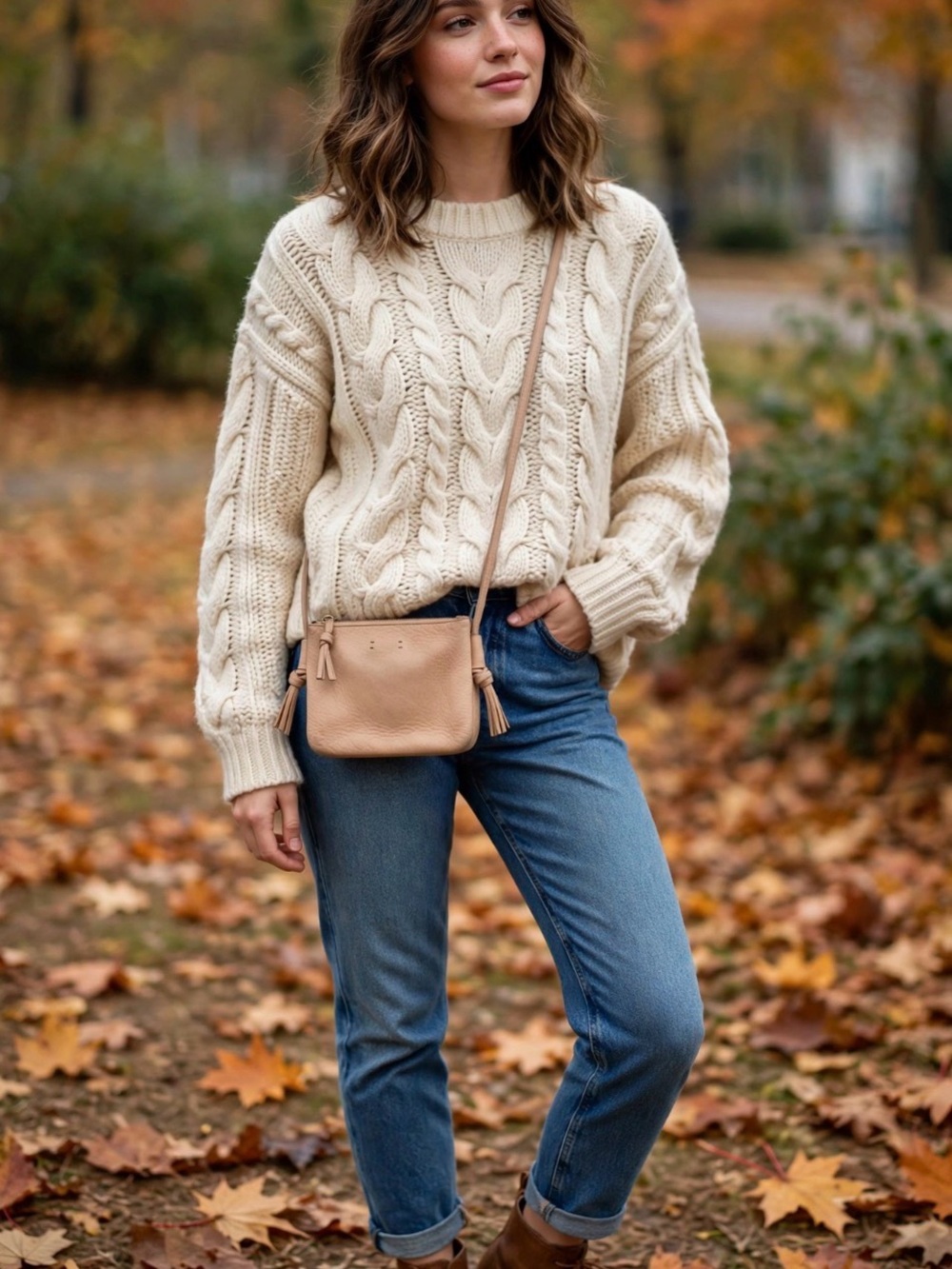 Madewell Pebbled Leather Crossbody - Tan